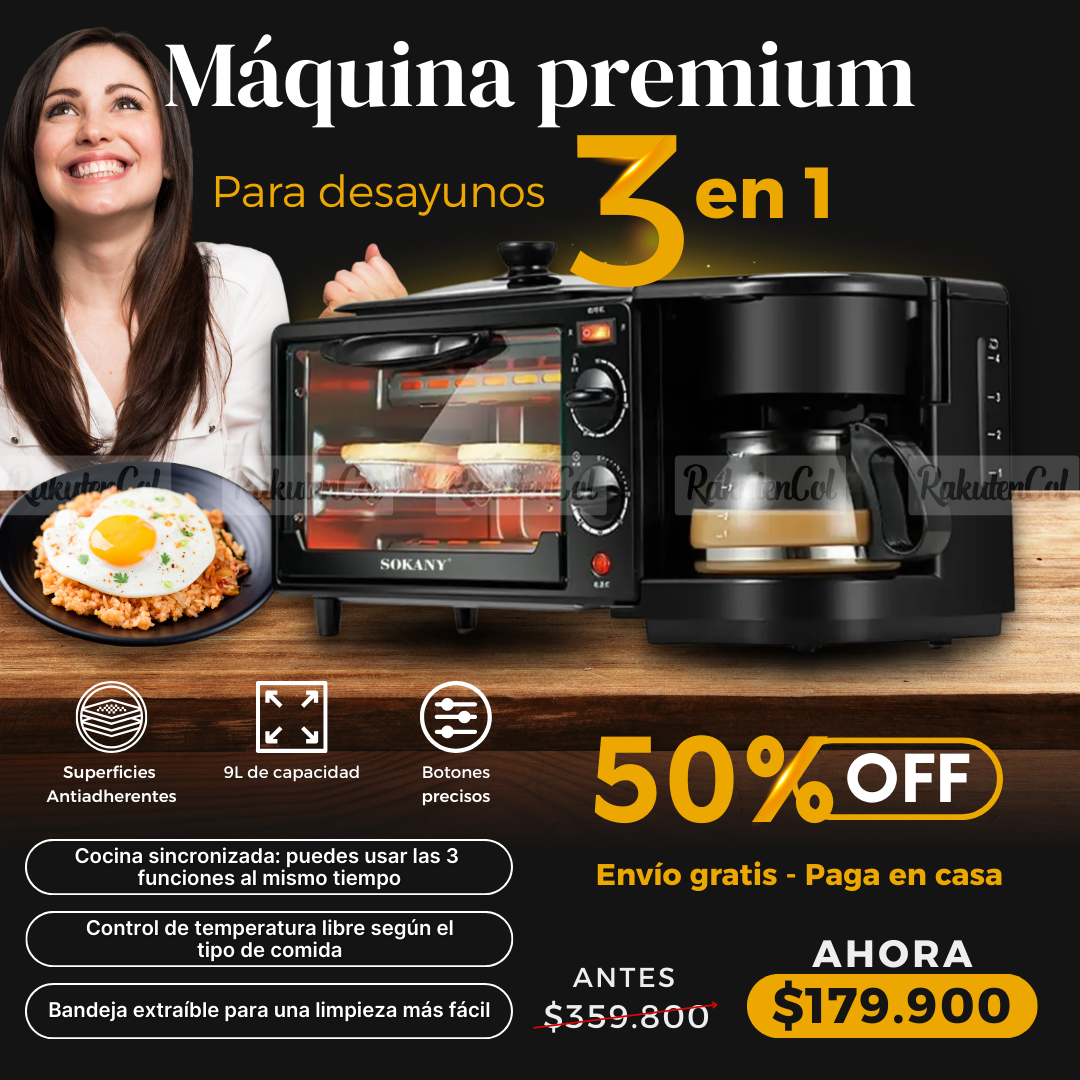 Máquina premium 3 en 1