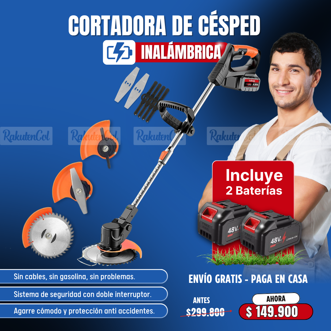 Cortadora de césped inalámbrica