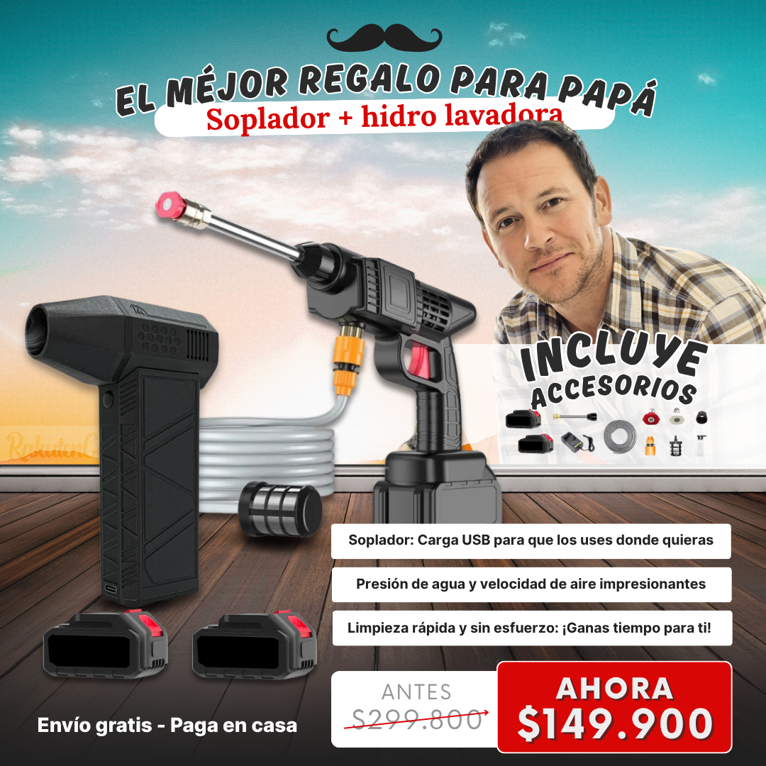 Soplador + hidro lavadora