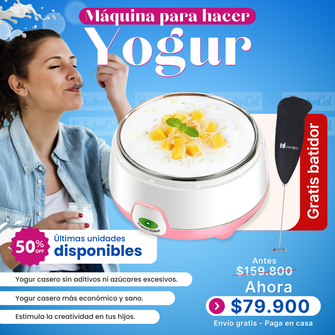 Maquina de Yogurt + Batidor