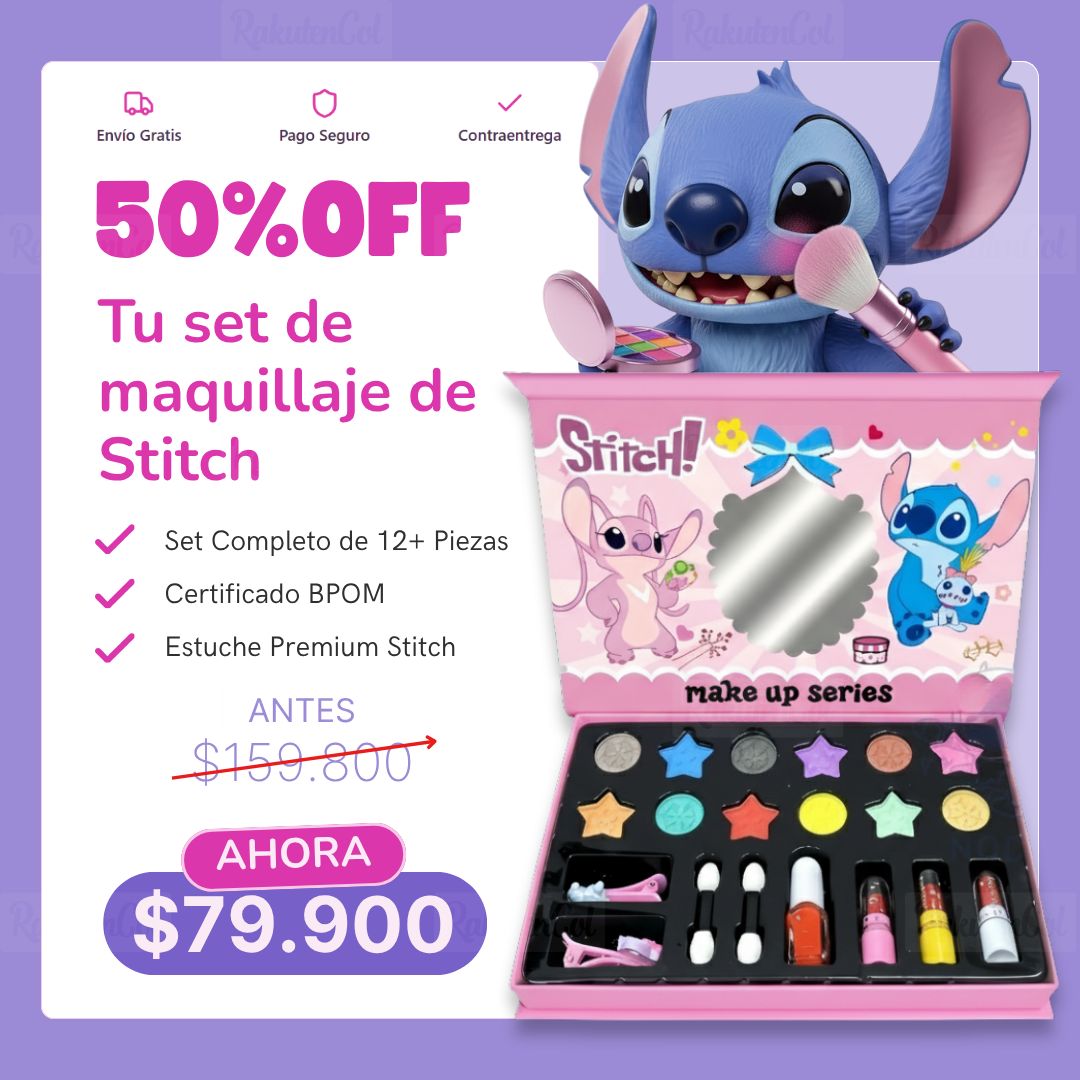 SET DE MAQUILLAJE INFANTIL STITCH