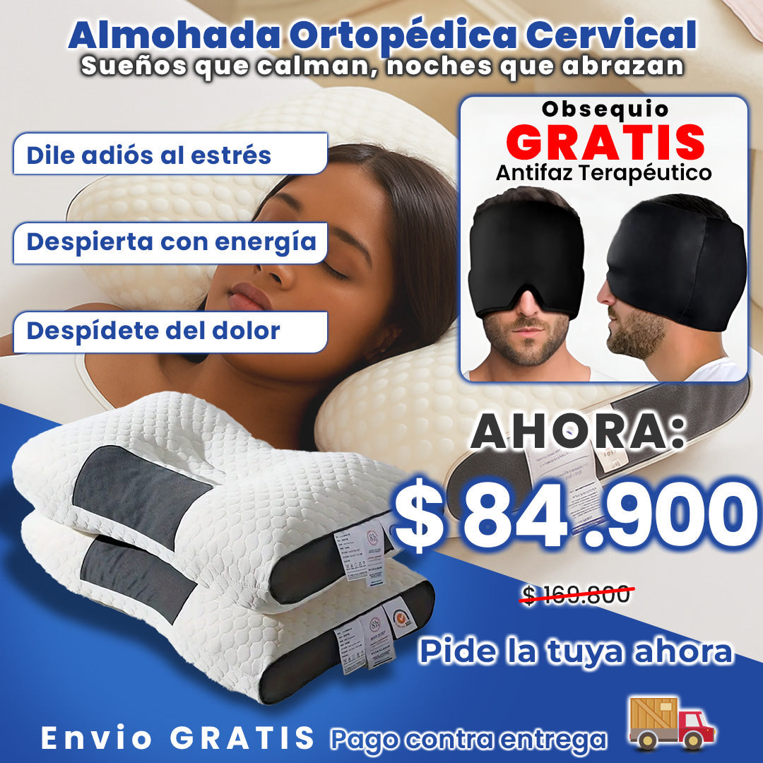 Almohada Ortopédica + Gorro migraña