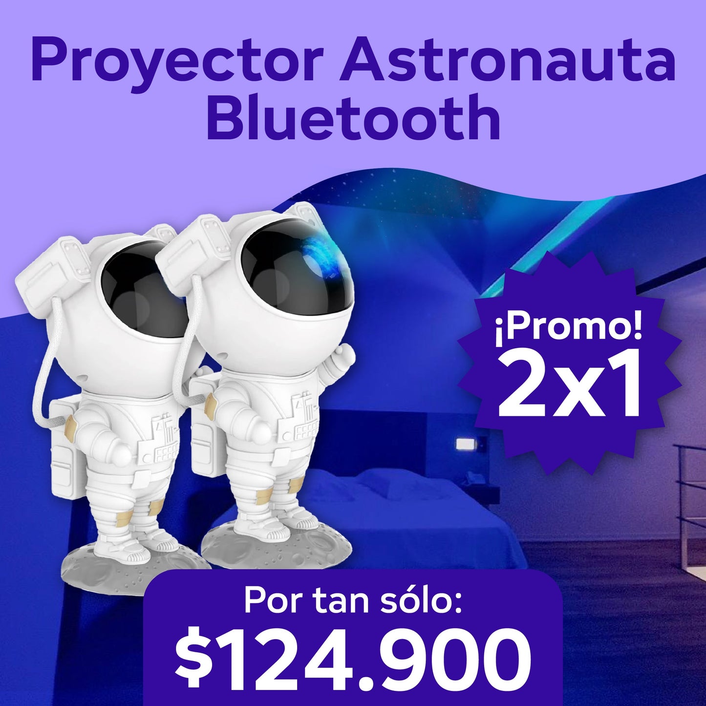 Astronauta Bluetooth 2x1
