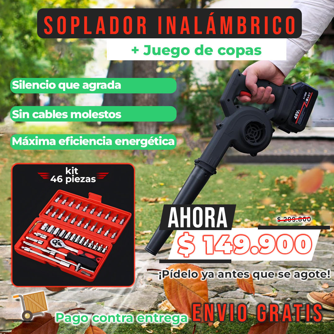 Soplador + Juego de copas