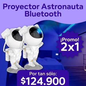 Proyector Astronauta 2x1