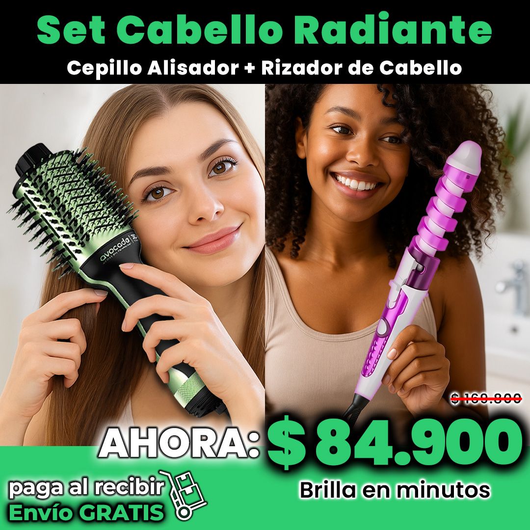 WP Set Cepillo Alisador y Rizador de Cabello
