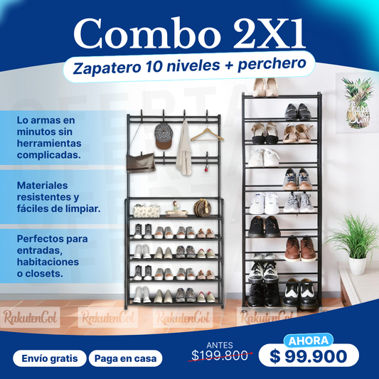 Zapatero + Perchero Combo 2x1