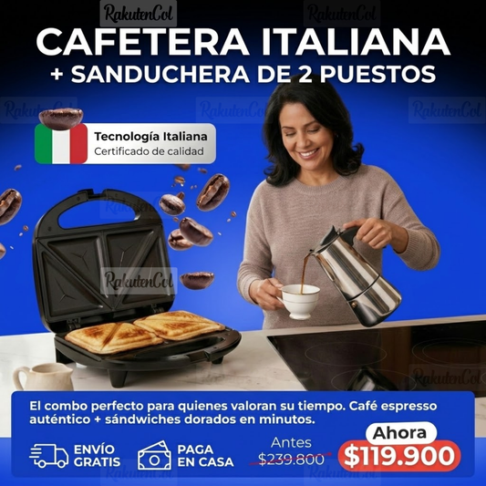 cafetera + sanduchera