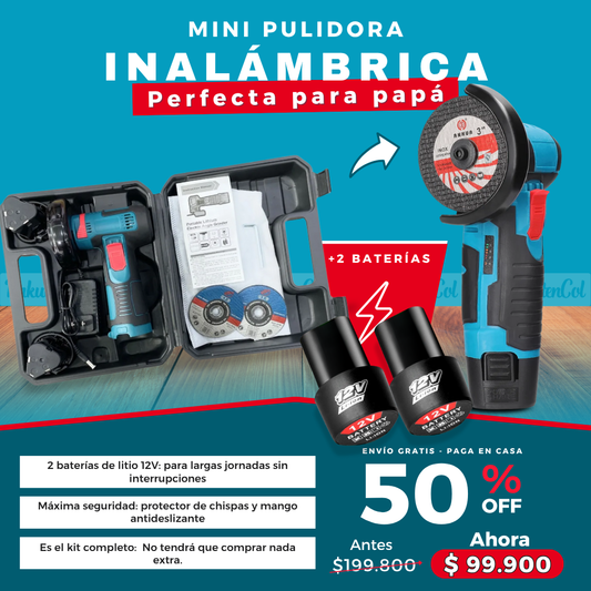 Mini pulidora inalámbrica