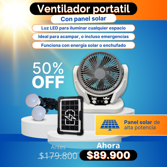 FI138 - Ventilador Portatil GD TIMES REF. GD-8025