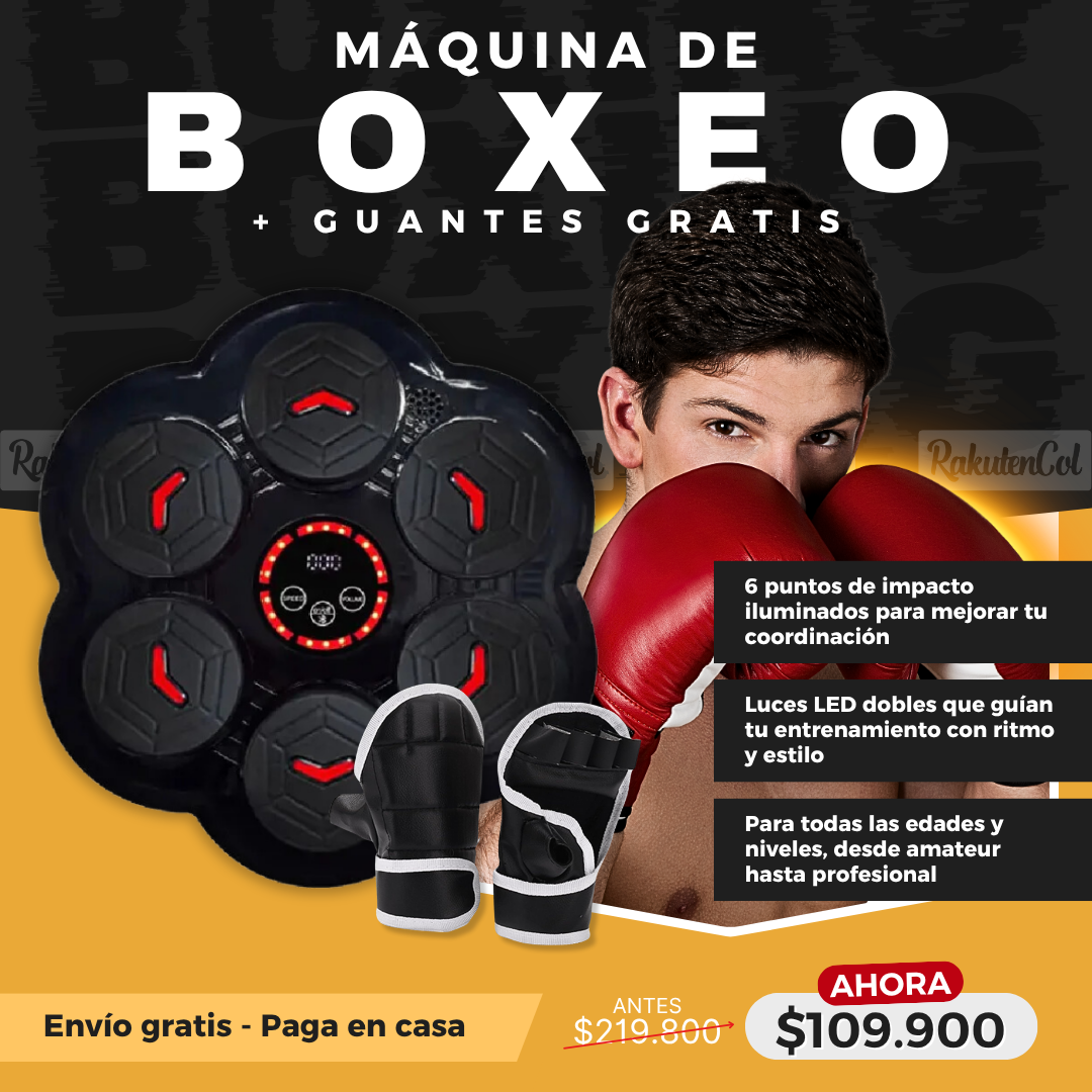Maquina de Boxeo + Guantes