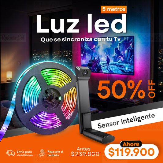 Cinta led para tv con camara