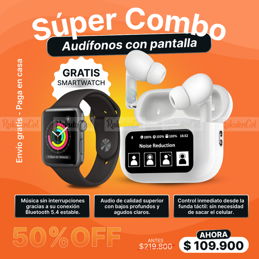 TR016 - TA080 - Audifonos Con Pantalla + T500