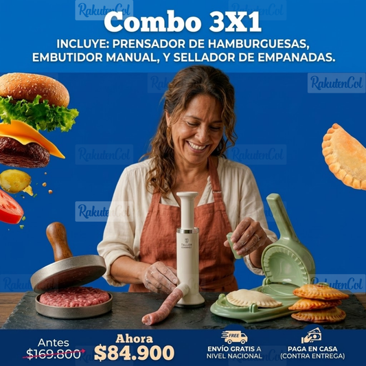 Molde Hamburguesa + Embutidos salchicha + Molde empanada