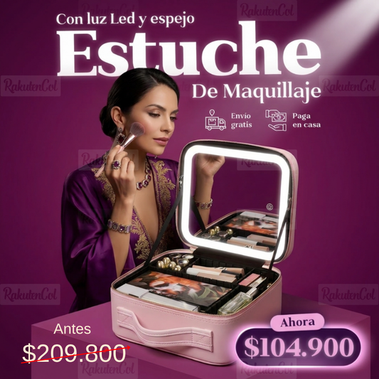 Estuche De Maquillaje Con Espejo