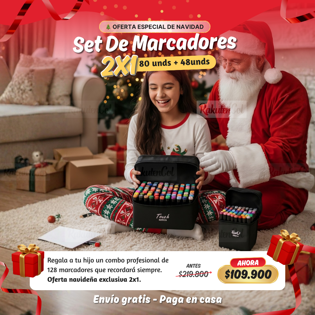 Marcadores x80 y obsequio marcadores de 48