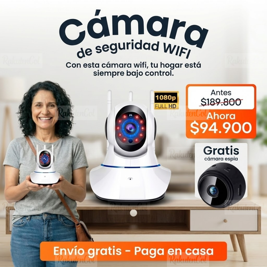 Cámara Wifi 3 ANTENAS  + Cámara Espía A9