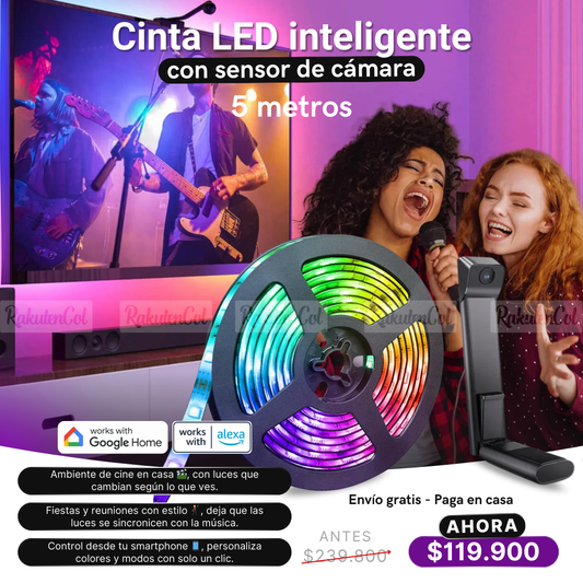 FI019 - Cinta LED Inteligente con sensor de cámara