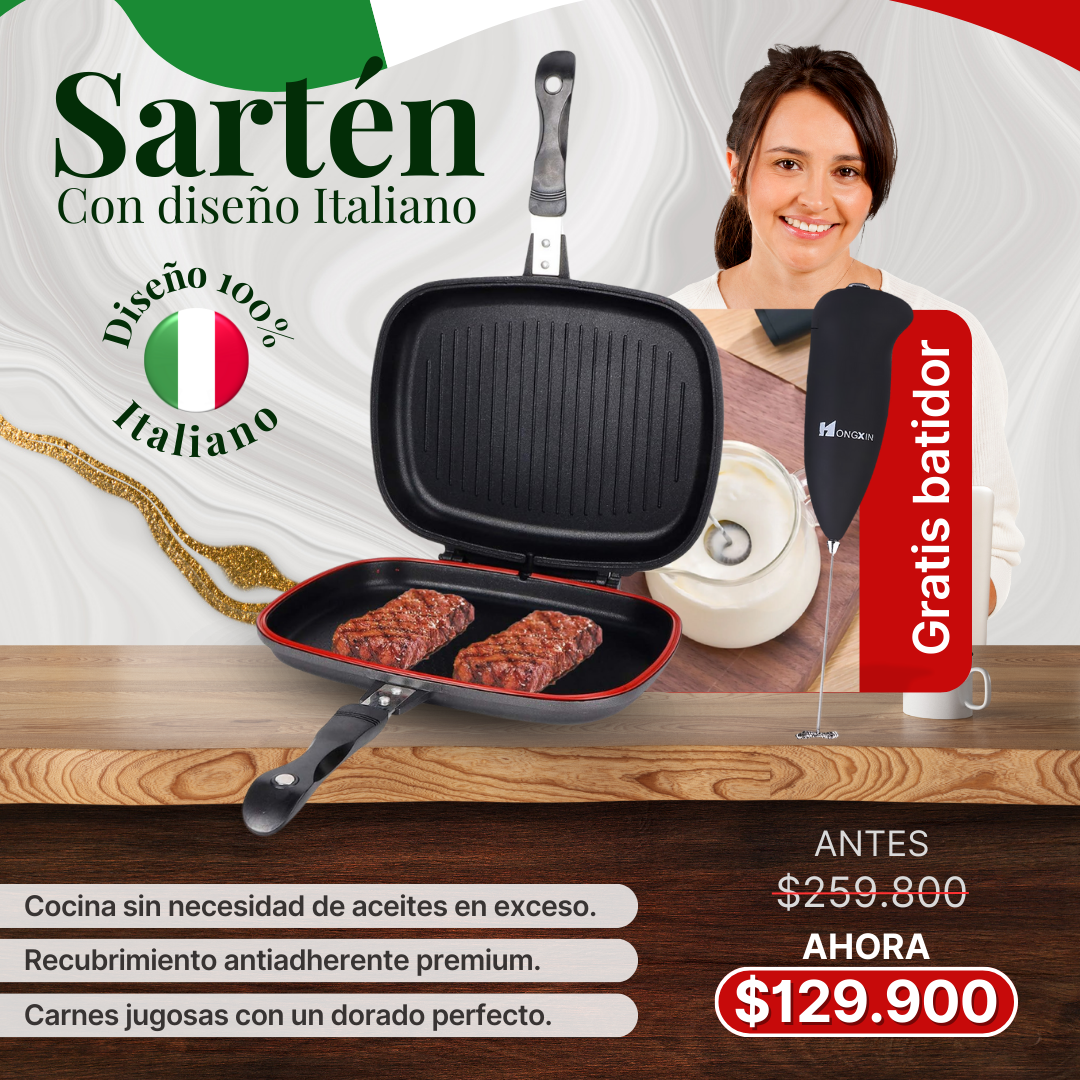 Sarten Doble + Batidor