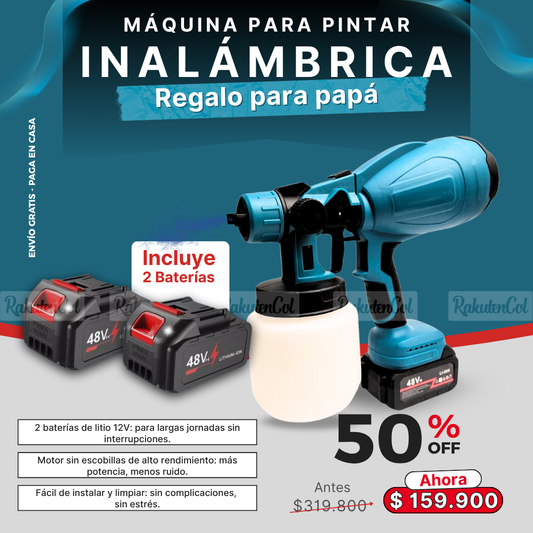 Maquina para pintar inalámbrica