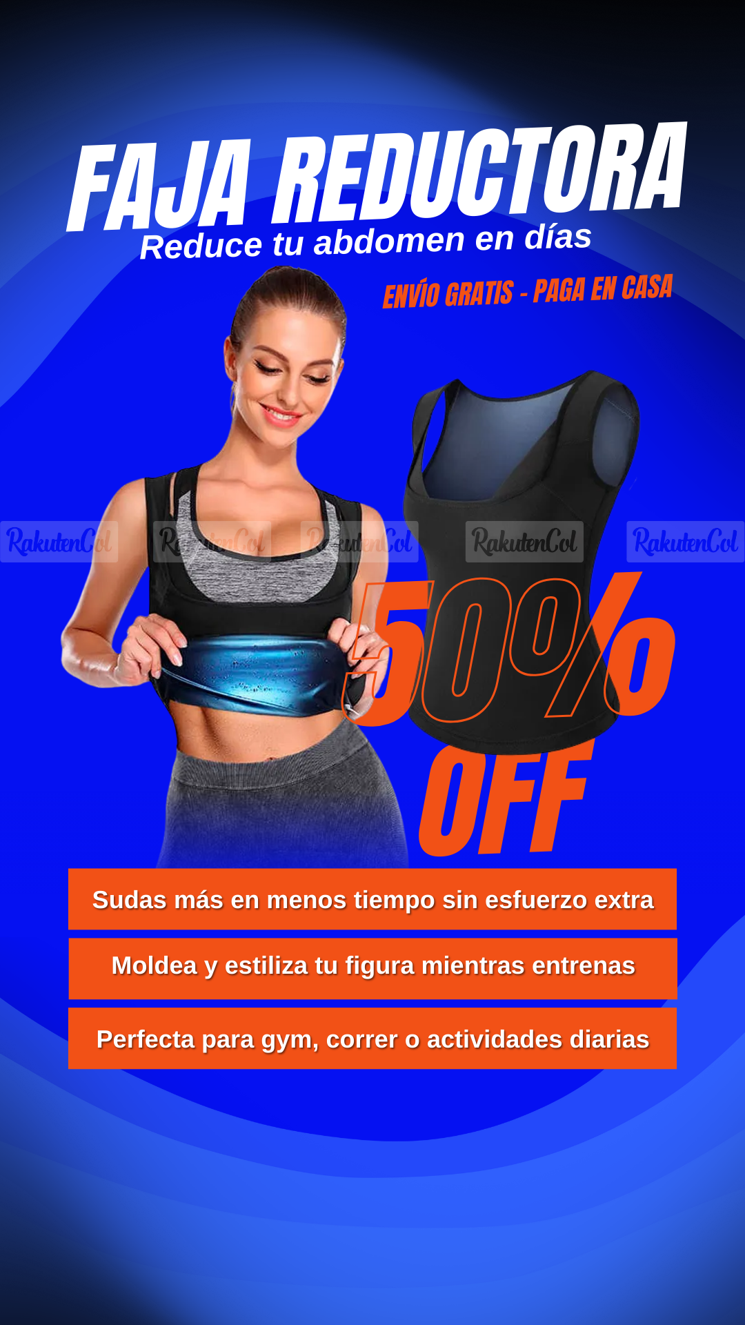 Faja sudor shapewear mujer