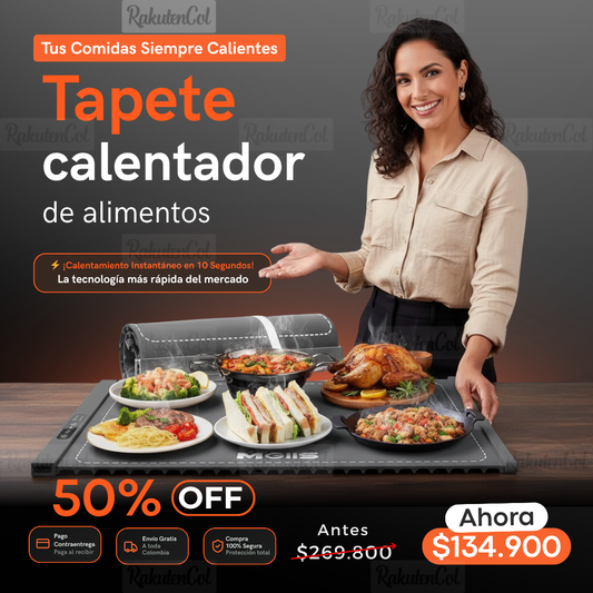 Tapete De Calentamiento Eléctrico Rápido Alimentos 3 Niveles