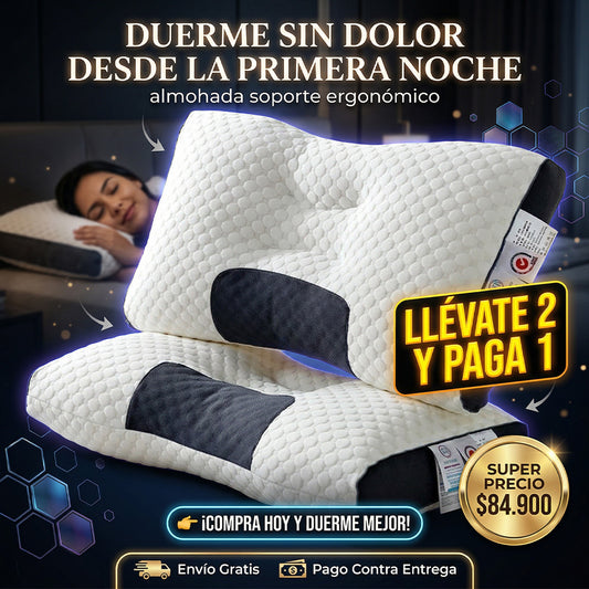 almohada ortopédica 2x1