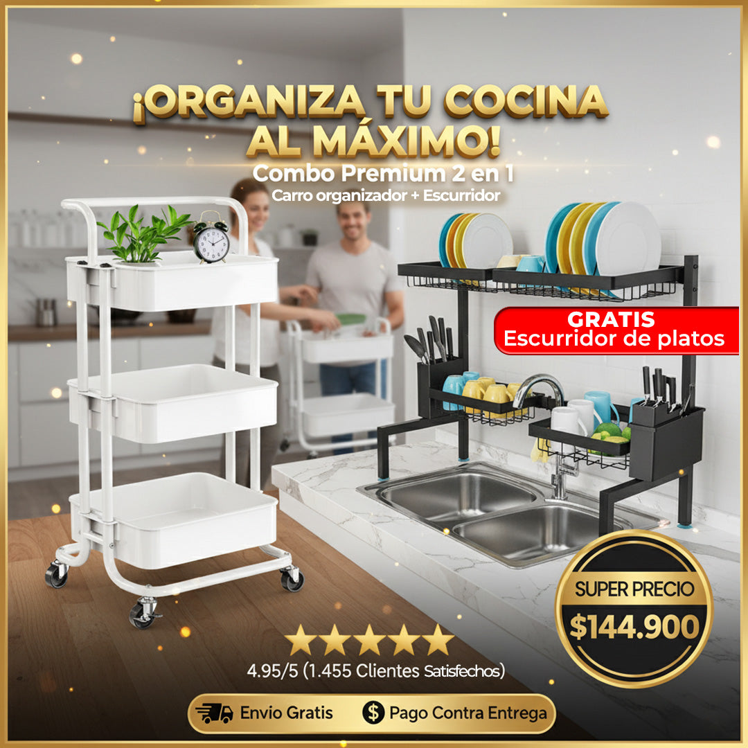 Carro Organizador 3 niveles