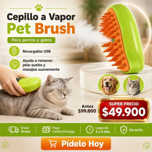 Cepillo a Vapor Pet Brush