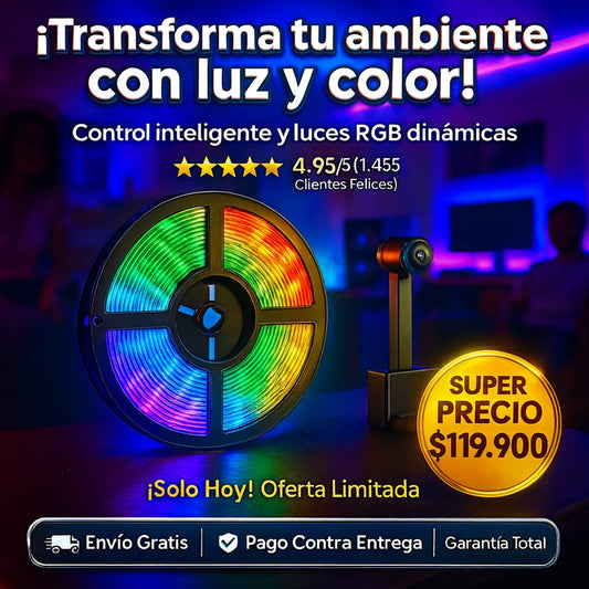 Cinta led para tv con camara