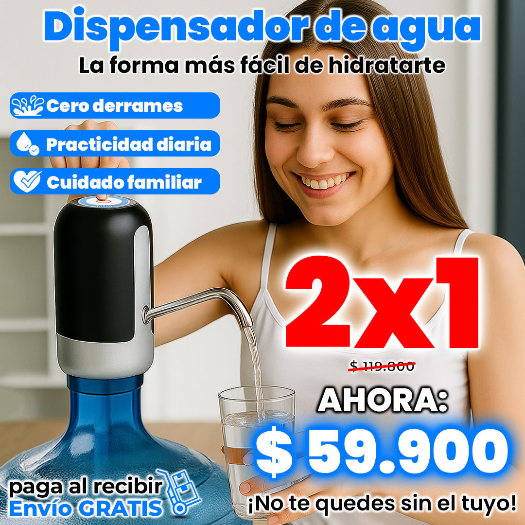 Dispensador de agua 2x1