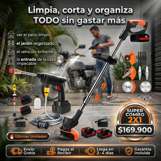 Hidrolavadora + Corta Césped