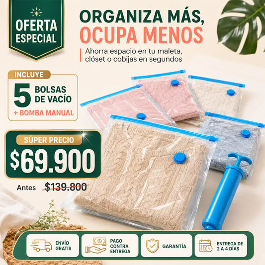5 Bolsas De Vacio Para Viaje
