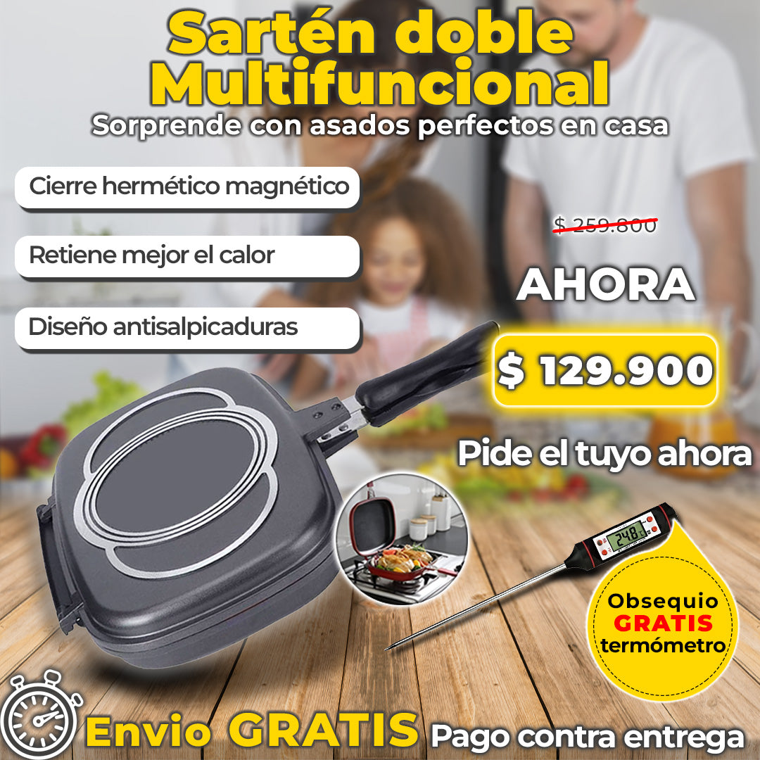 Sarten Doble  36 cm Multifuncional
