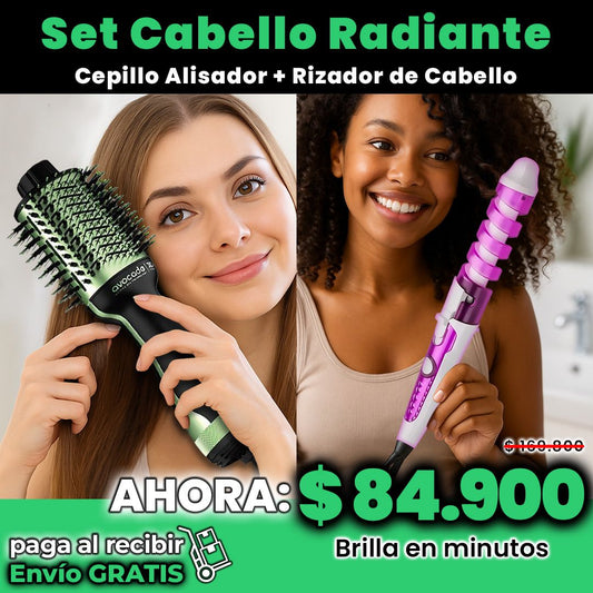 WP Set Cepillo Alisador y Rizador de Cabello